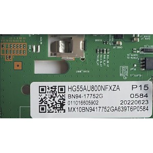 MAIN PARA SMART TV SAMSUNG 4K UHD (( HOTELERA )) / NÚMERO DE PARTE BN94-17752G / BN97-18874N / BN9417752G / 011016605902 / 20220623 / MODELO HG55AU800NFXZA	